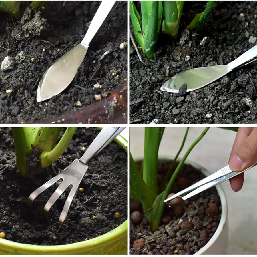2-in-1 304 Stainless Steel Pro - Bonsai Garden Rake recension och pris