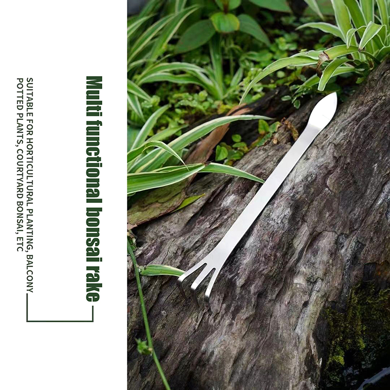 1Pc Stainless Steel Root Rake  - Bonsai Garden Rake recension och pris