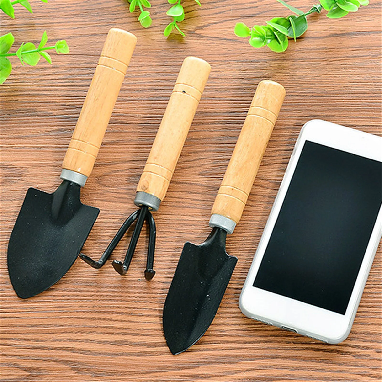 3-Piece Mini Garden Tools Set, - Bonsai Garden Rake recension och pris