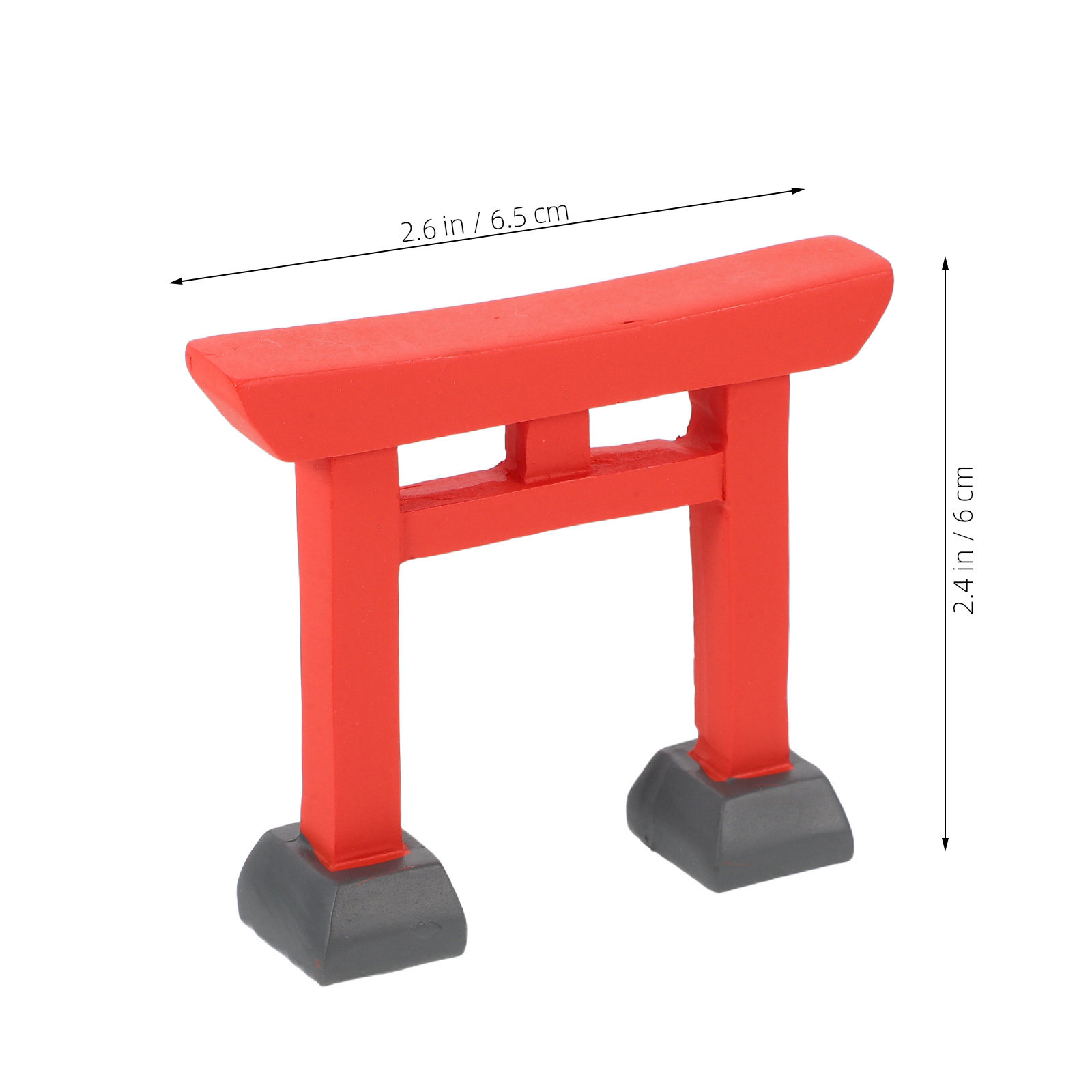 2Pcs Miniature Resin Torii Gat - Bonsai Garden Entrance recension och pris